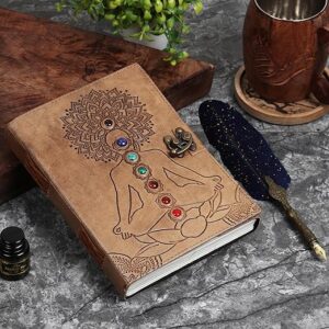 Divine 7 Chakra Crystal-Embedded Book