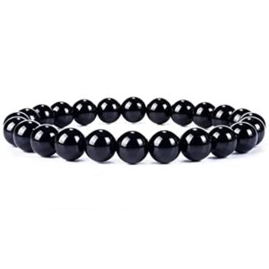 Black Tourmaline Stone Bracelet For Men & Women