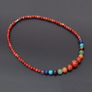 Chakra Healing Stones Necklace for Women