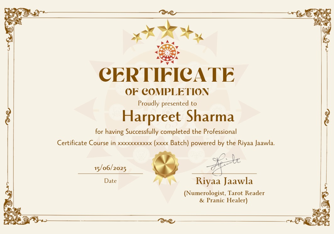 Course Certificate