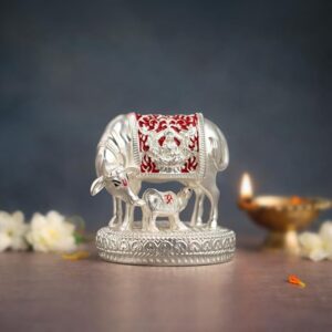 Kamdhenu Cow with Calf for Abundance & Prosperity
