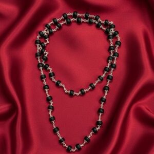 Black Beaded Karungali Mala for Men & Women