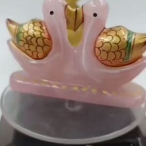 Rose Quartz Swan Pair For Love And Relationship