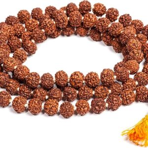 (5 Mukhi Mala, 108 Beads Mala) Rudraksha Mala